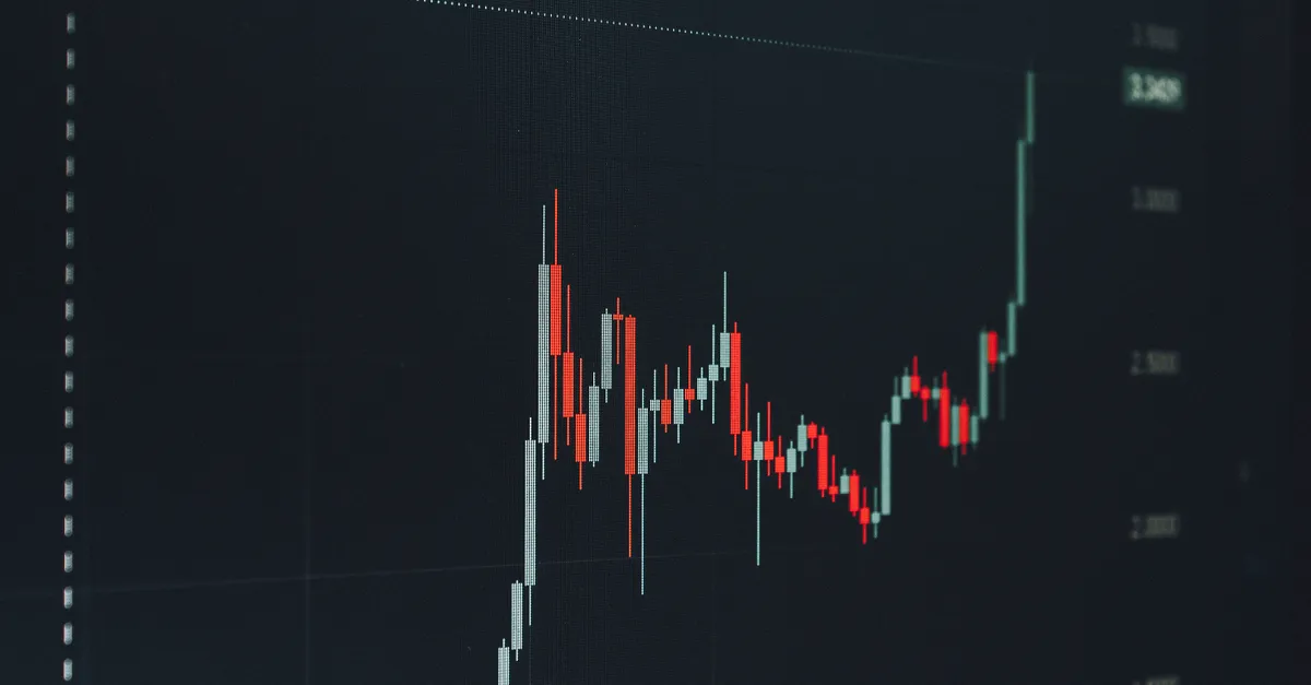Analyzing a bullish financial chart highlighting a significant upward trend in the market.